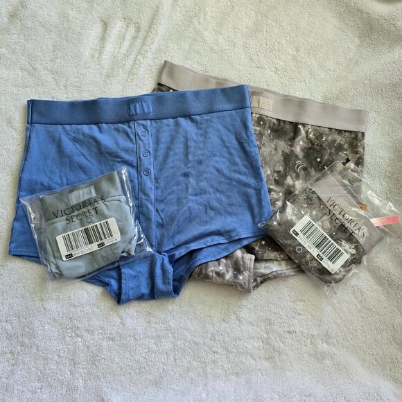 NWT VS PINK Cotton High Waist Boyshort 4 pair - Picture 1 of 4